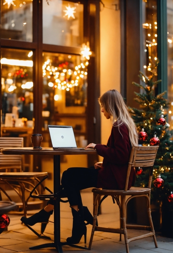 Free Stock Photos For Blogs, Christmas Tree, Furniture, Laptop, Computer, Table