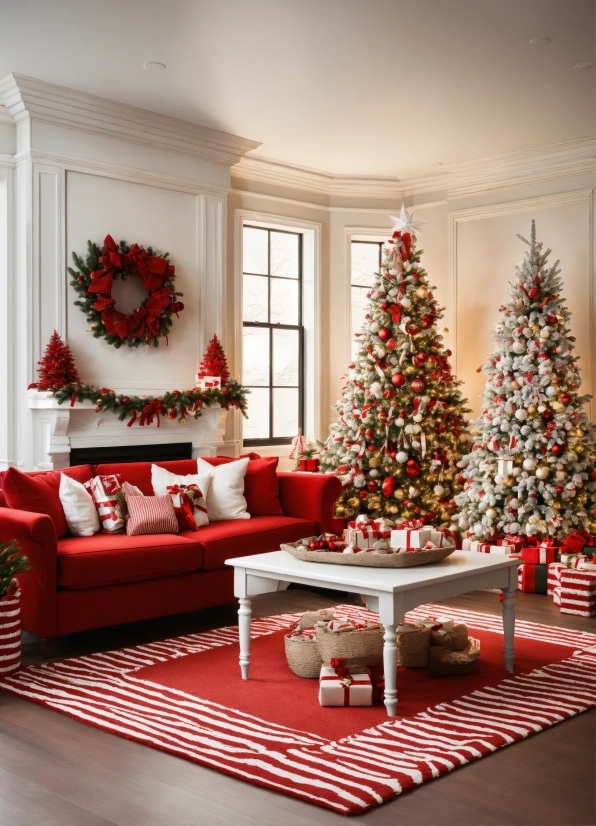 Free Ui Illustrations, Christmas Tree, Furniture, Property, Decoration, Window