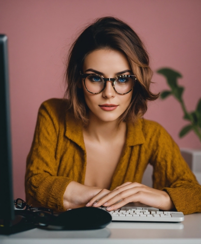 Glasses, Vision Care, Eyewear, Flash Photography, Gesture, Eyelash