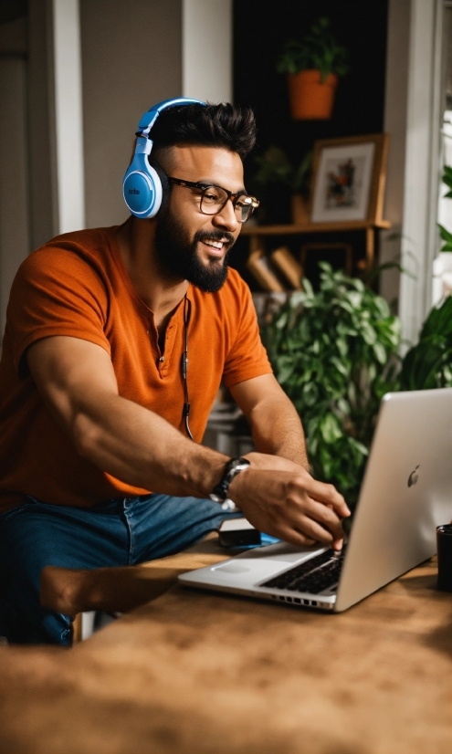 Good Morning Flower Images, Computer, Glasses, Personal Computer, Plant, Laptop