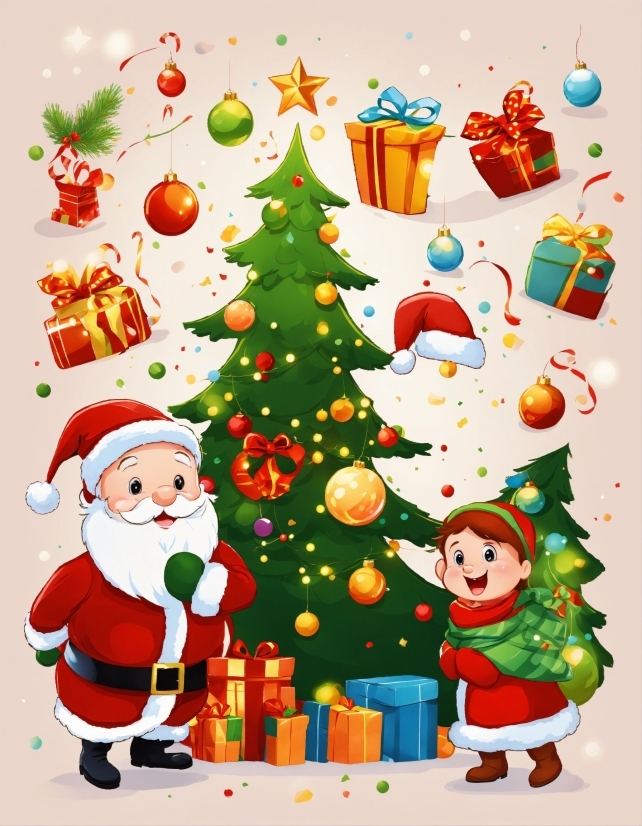 Graphic Designing Apps For Android, Christmas Tree, Christmas Ornament, Cartoon, Green, Holiday Ornament