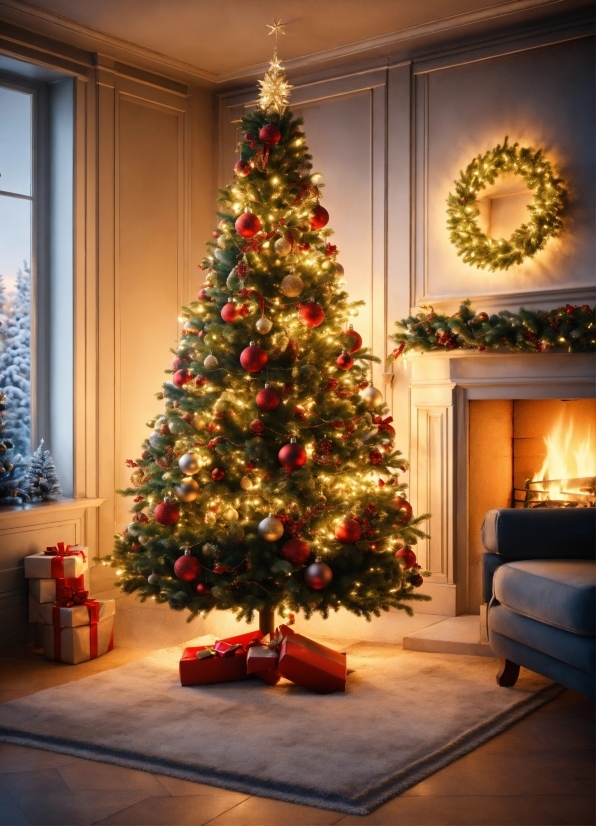 Graphics Company Near Me, Christmas Tree, Plant, Christmas Ornament, Lighting, Interior Design