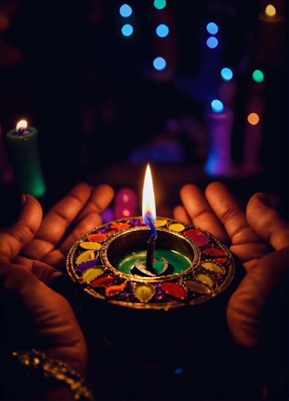 Hand, Light, Candle, Finger, Flame, Fire