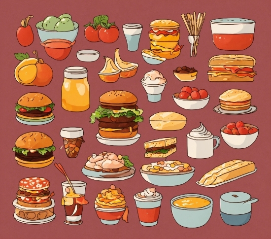 Healthy Lifestyle Vector, Tableware, Orange, Drinkware, Staple Food, Cuisine