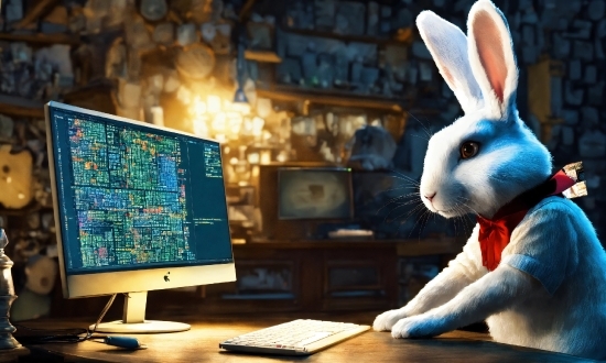 Heart Stock Images, Computer, Personal Computer, Rabbit, Peripheral, Computer Monitor