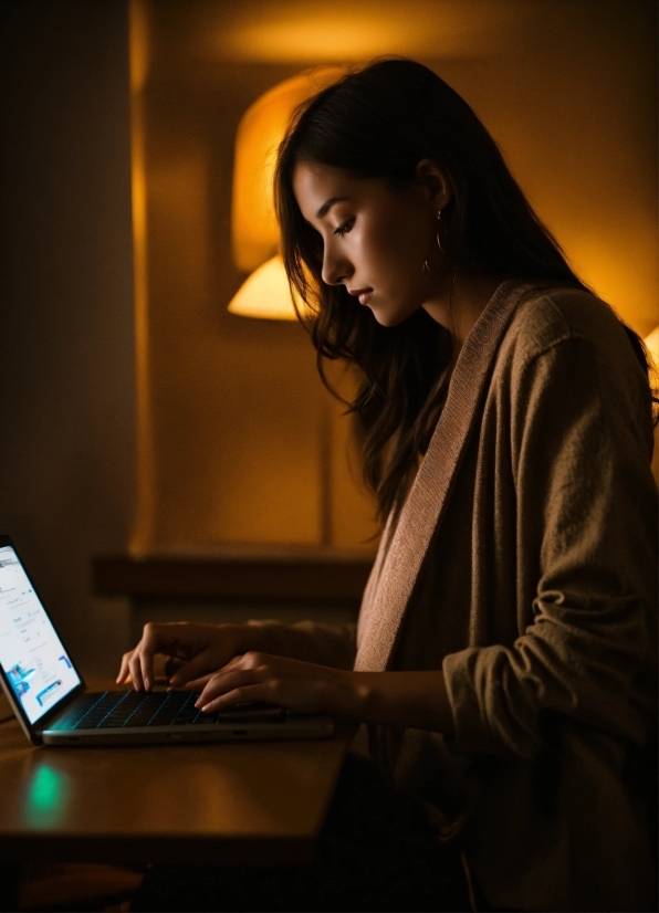 House Stock Image, Laptop, Computer, Personal Computer, Flash Photography, Lighting