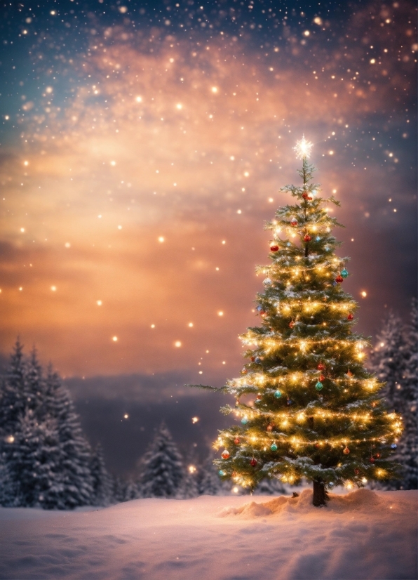 Illustrator Cc Free Download Apk, Sky, Atmosphere, Snow, Christmas Tree, Plant