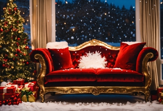 Illustrator Free Download For Windows 11, Christmas Tree, Furniture, Property, Couch, Light