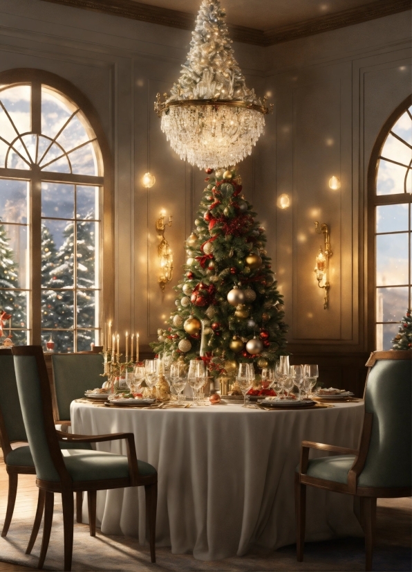 Illustrator Student Free, Christmas Tree, Furniture, Property, Table, Photograph