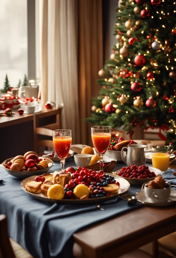 Industrial Design, Food, Table, Tableware, Christmas Tree, Plant