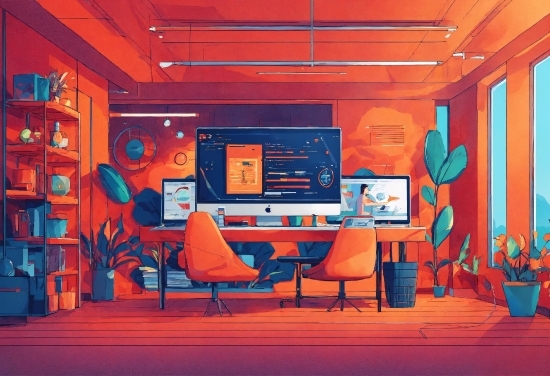 Iphone Vector, Furniture, Building, Azure, Chair, Orange