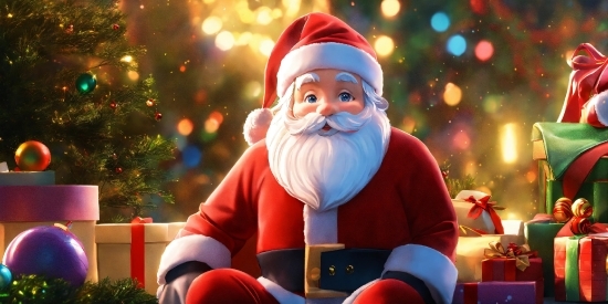 Light, Santa Claus, Human Body, Beard, Cartoon, Fun