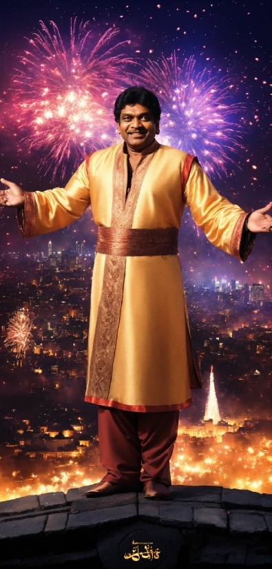 Macbeth Poster, Photograph, Fireworks, Light, Smile, Fashion