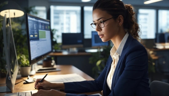 Microblading Stock Photos, Glasses, Computer, Personal Computer, Vision Care, Table