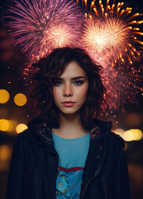 Motion Design Adobe After Effects, Outerwear, Photograph, Fireworks, Light, Blue