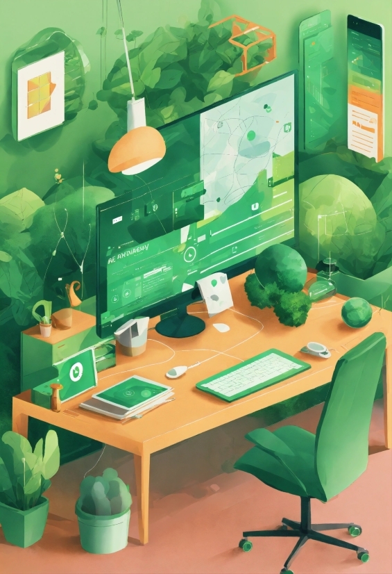 Naruto Picture, Green, Plant, Furniture, Table, Interior Design