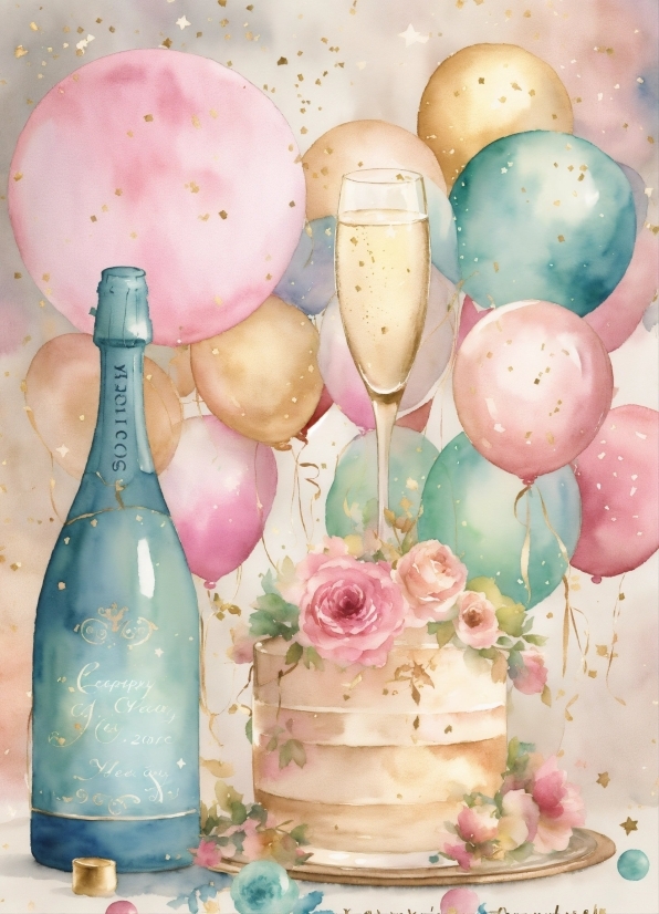 Nature Conservation Poster, Drinkware, Pink, Balloon, Bottle, Petal