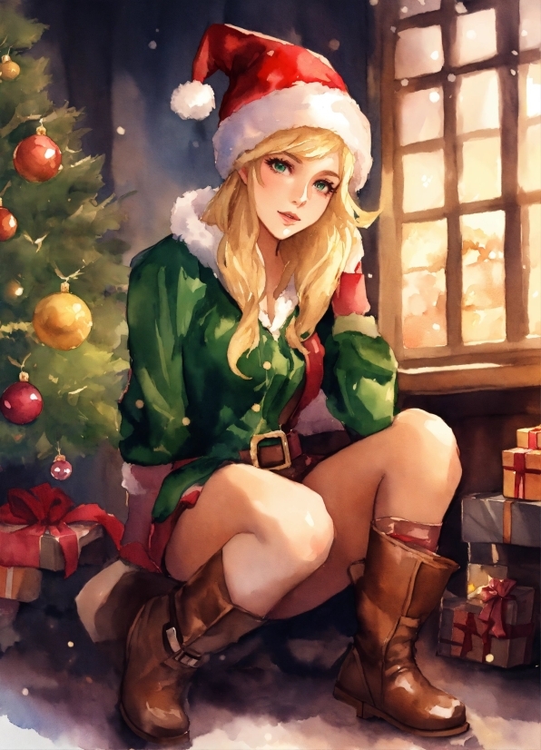 No Copyright Illustrations, Shoe, Leg, Christmas Tree, Window, Thigh