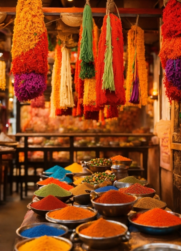 Nun Stock Image, Table, Textile, Orange, Market, Public Space