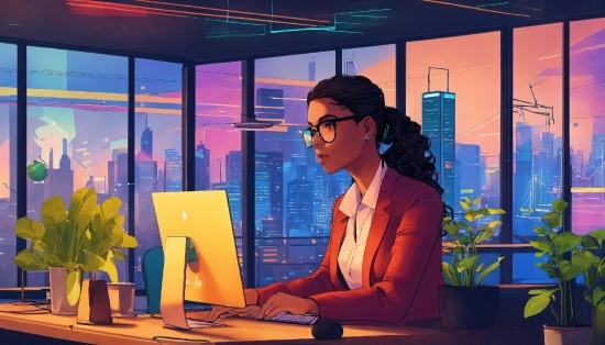 Office Stock Photos, Computer, Glasses, Personal Computer, Computer Monitor, Peripheral