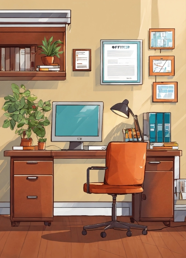 Overlord Illustrator Free, Furniture, Computer, Personal Computer, Computer Desk, Interior Design