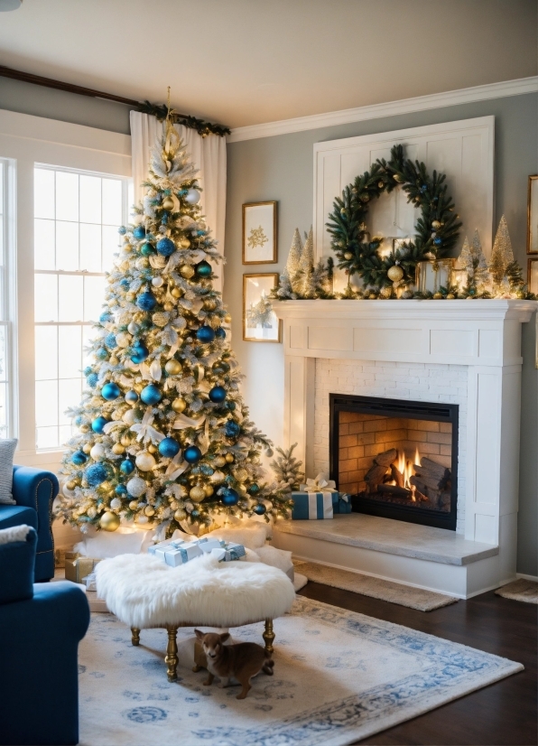 Painting Materials, Christmas Tree, Property, Wood, Plant, Interior Design