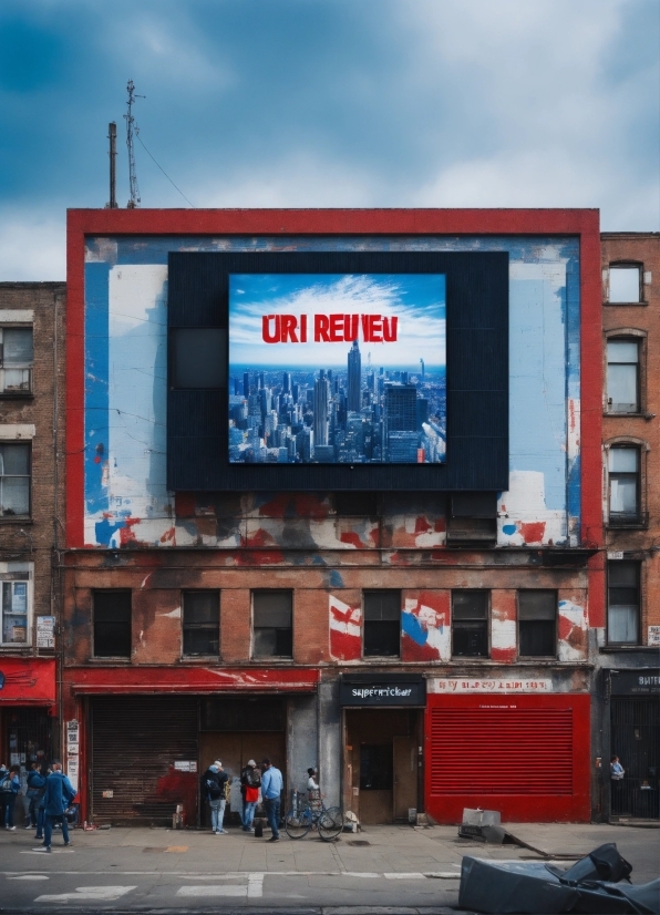 Peter Saville, Sky, Cloud, Blue, Billboard, Building