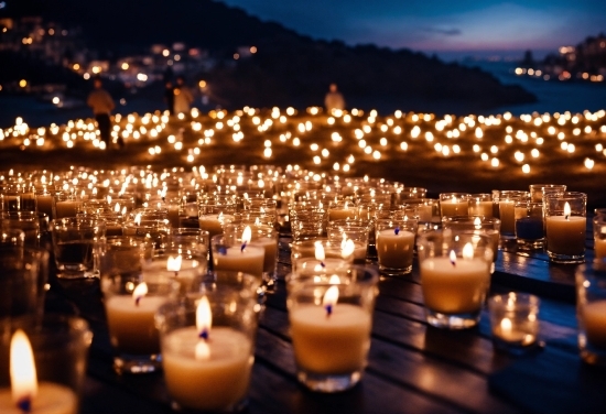 Picnik Photo, Candle, Light, Sky, Wax, City