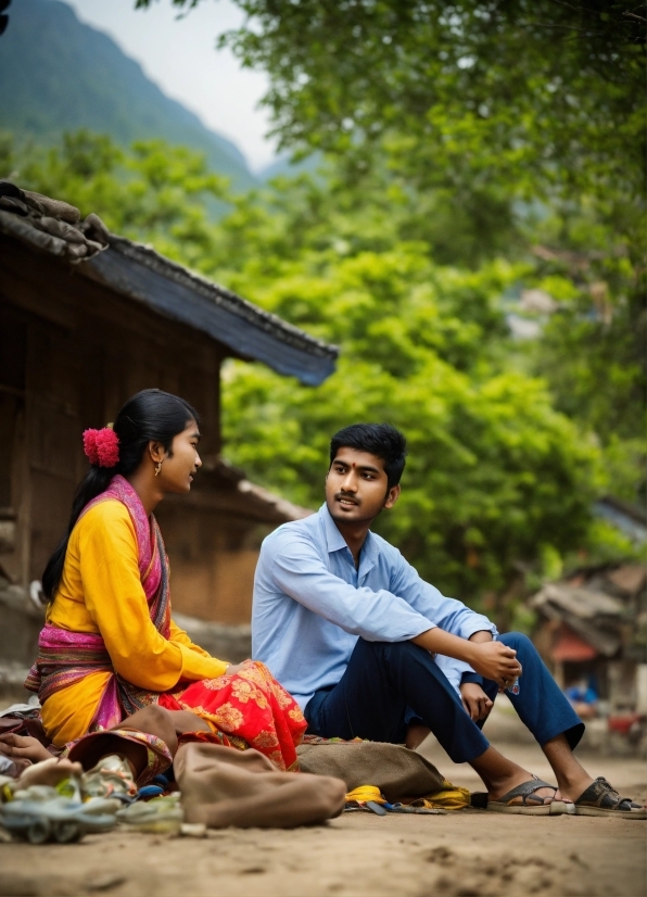 Picture People, Nature, Temple, Tree, Happy, Travel