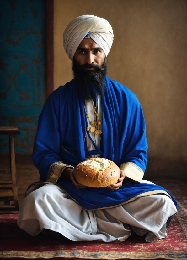 Planning Stock Photo, Beard, Facial Hair, Landscape, Turban, Sitting