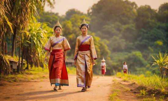 Plant, Sky, People In Nature, Tree, Happy, Sari