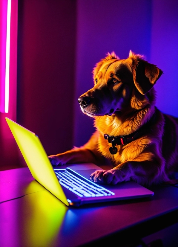 Pos Banner Designs, Computer, Dog, Personal Computer, Laptop, Purple