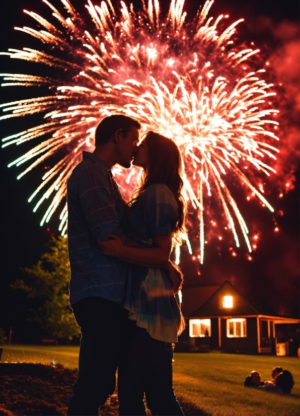 Real Estate Poster, Photograph, Fireworks, Light, Black, Lighting