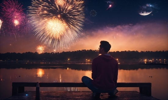 Real Photo Editing App, Water, Cloud, Sky, Fireworks, Atmosphere