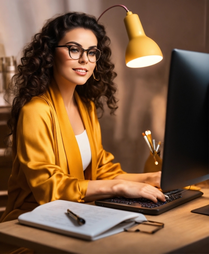 Royalty Free Education Images, Face, Glasses, Table, Computer, Vision Care