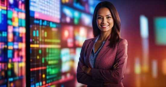 Screen Saver Images, Smile, Flash Photography, Television Presenter, Blazer, Electric Blue