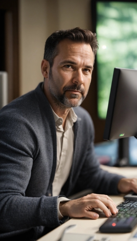 Shutterstock Images, Computer, Computer Keyboard, Beard, Peripheral, Personal Computer