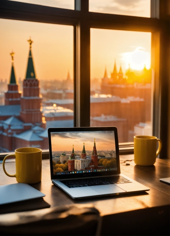 Sky, Computer, Personal Computer, Window, Laptop, Building