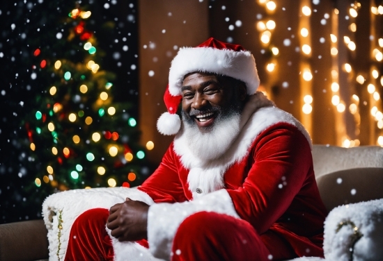 Smile, Plant, Christmas Tree, Beard, Tree, Happy