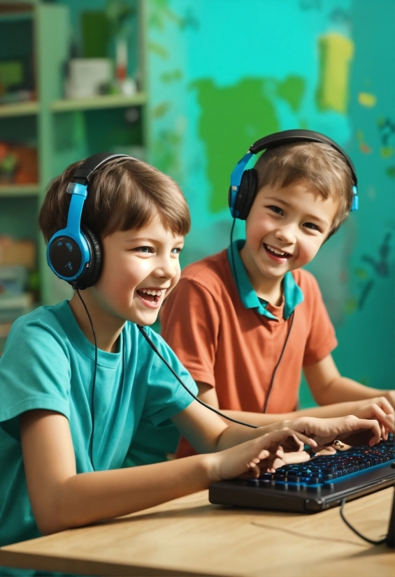 Stock Exchange Images, Smile, Hearing, Green, Table, Happy