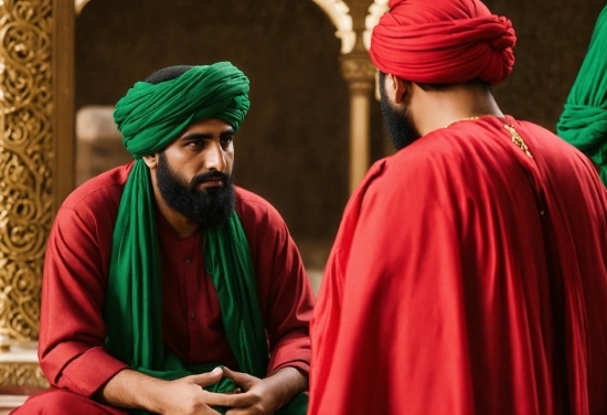 Stock Image Office Worker, Green, Beard, Temple, Sleeve, Headgear