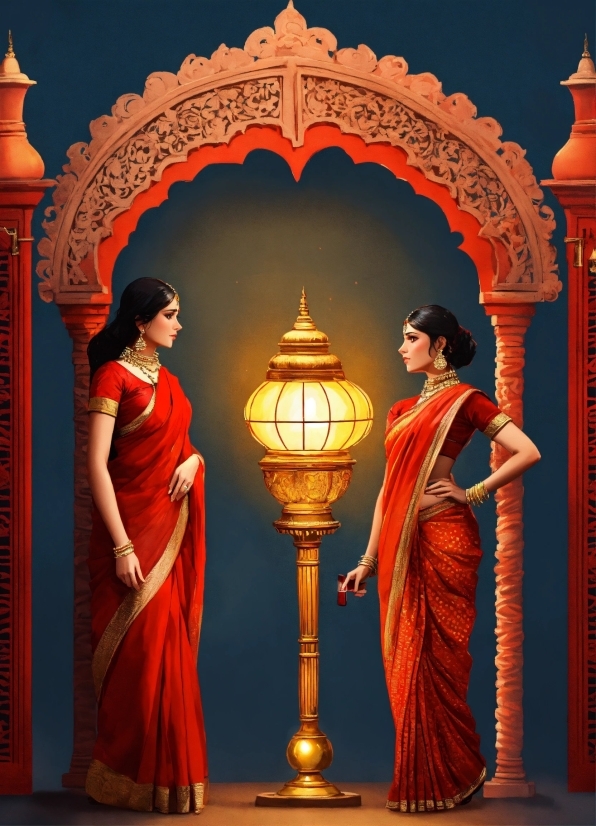 Stock Pictures, Temple, Lighting, Red, Art, Event