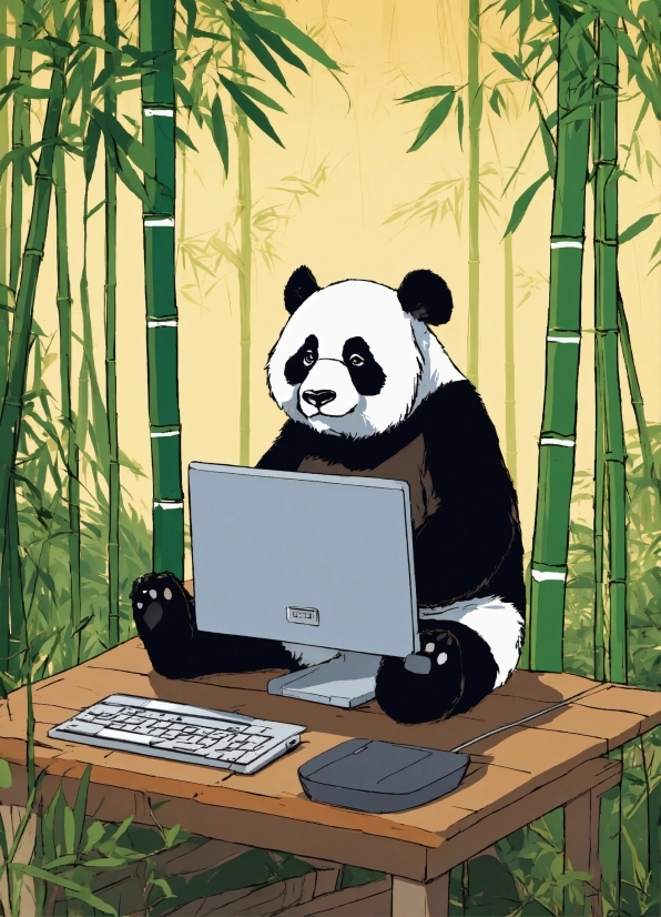 Table, Vertebrate, Plant, Panda, Personal Computer, Computer