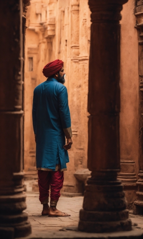 Temple, Standing, Headgear, Travel, Morning, Tints And Shades