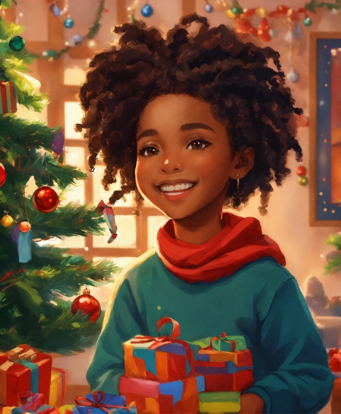 The Art Gallery, Smile, Head, Jheri Curl, Christmas Tree, Happy