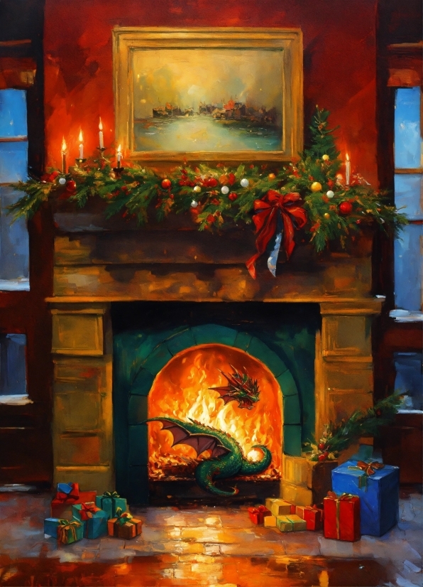 The Artist Project, Picture Frame, Hearth, Lighting, Orange, Window