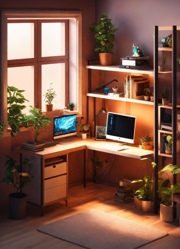 The Most Realistic Painting In The World, Plant, Computer, Furniture, Personal Computer, Houseplant