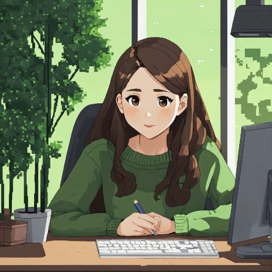 Top Stock Image Sites, Hairstyle, Plant, Green, Personal Computer, Cartoon