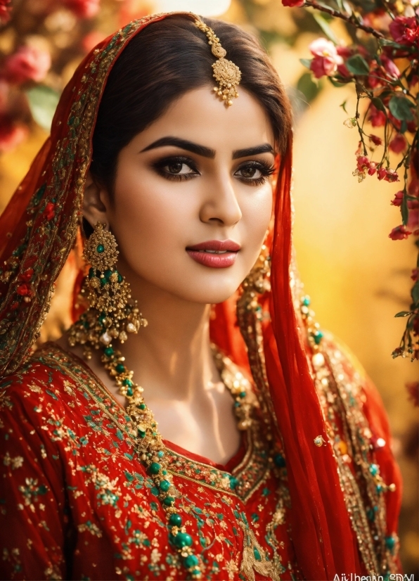 Underwater Stock Photo, Skin, Eye, Facial Expression, Sari, Temple