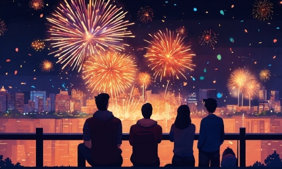 Vector Artwork, Atmosphere, Fireworks, Photograph, World, Sky